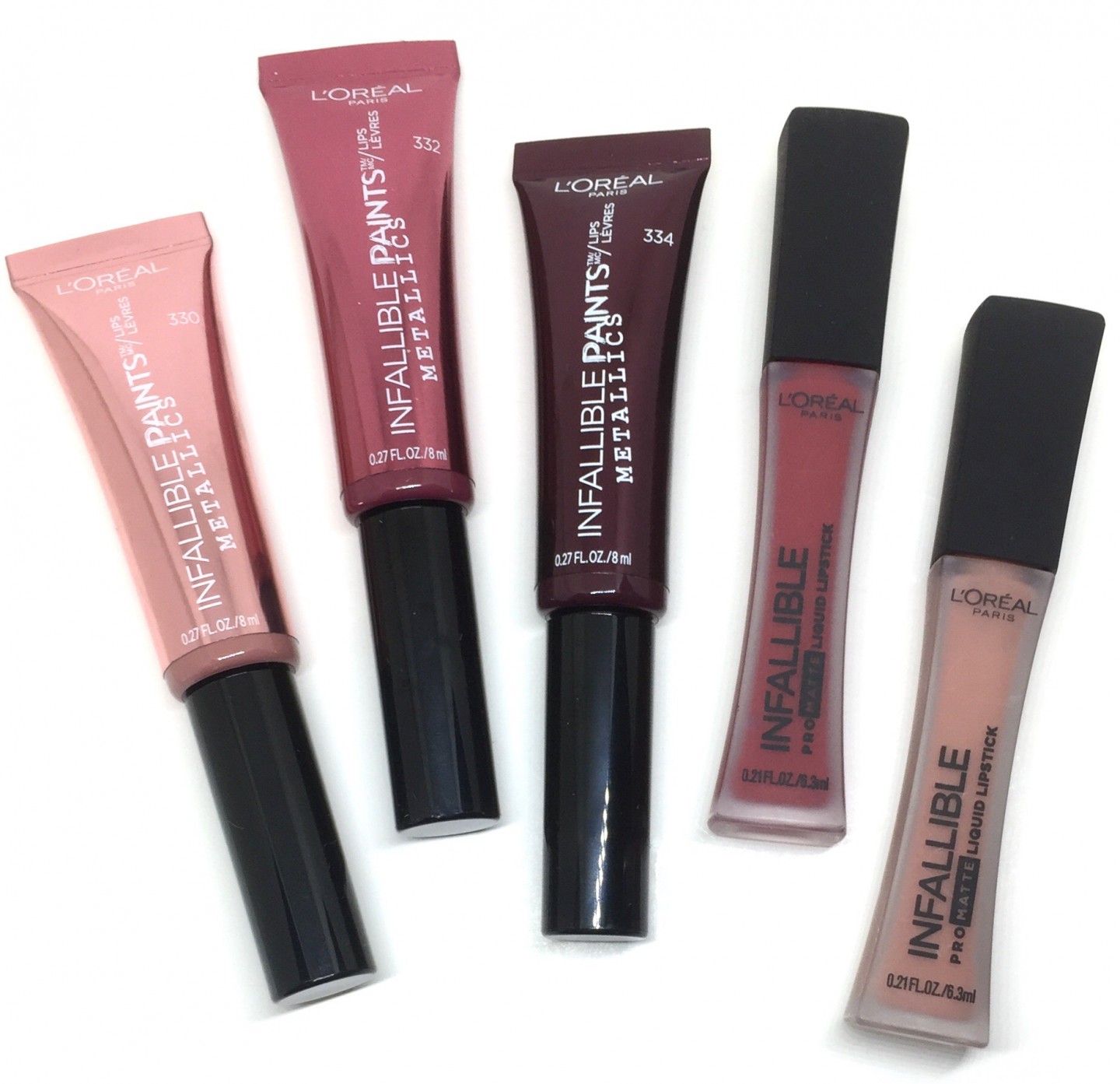 L’OREAL Infallible ProMatte Liquid Lipstick & Metallic Paints.