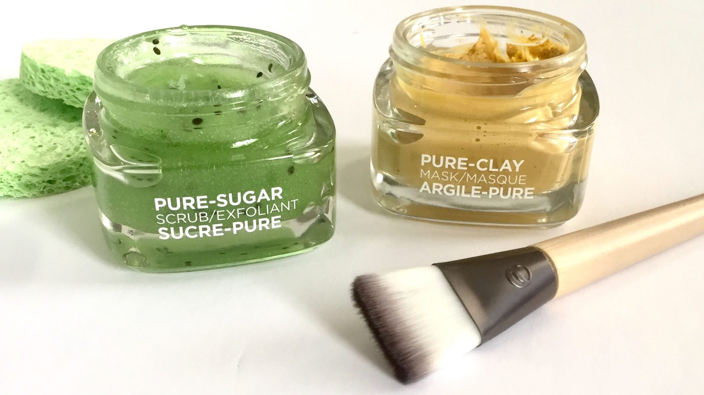 L’Oreal Pure Sugar Scrub & Pure Clay Mask