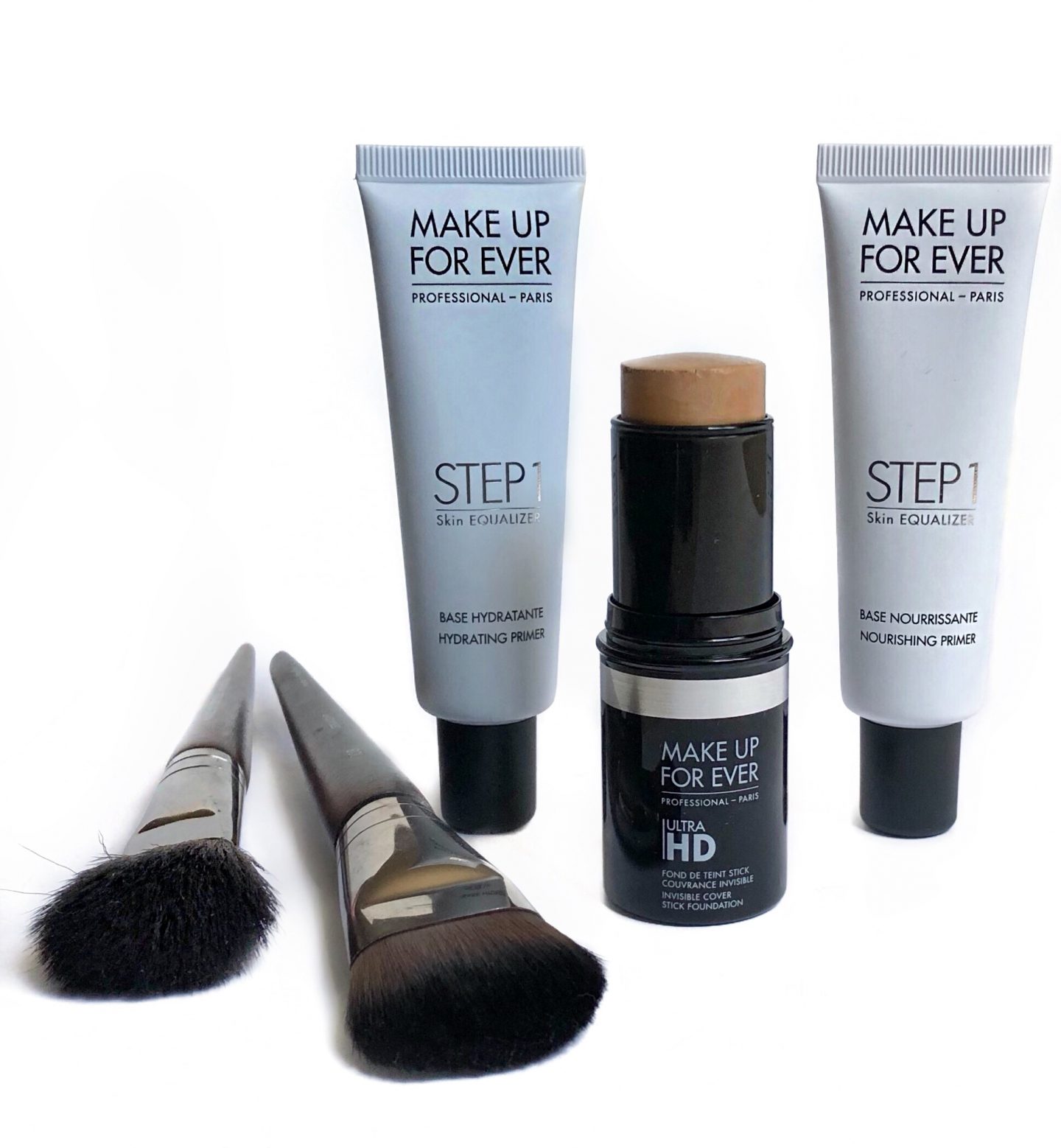 Make Up For Ever Ultra HD Invisible Cover Stick Foundation & Step 1 Skin Equalizer Primers